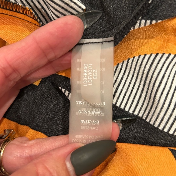 Karl Lagerfeld Asymmetrical Dress in Orange and Black - Picture 16 of 16